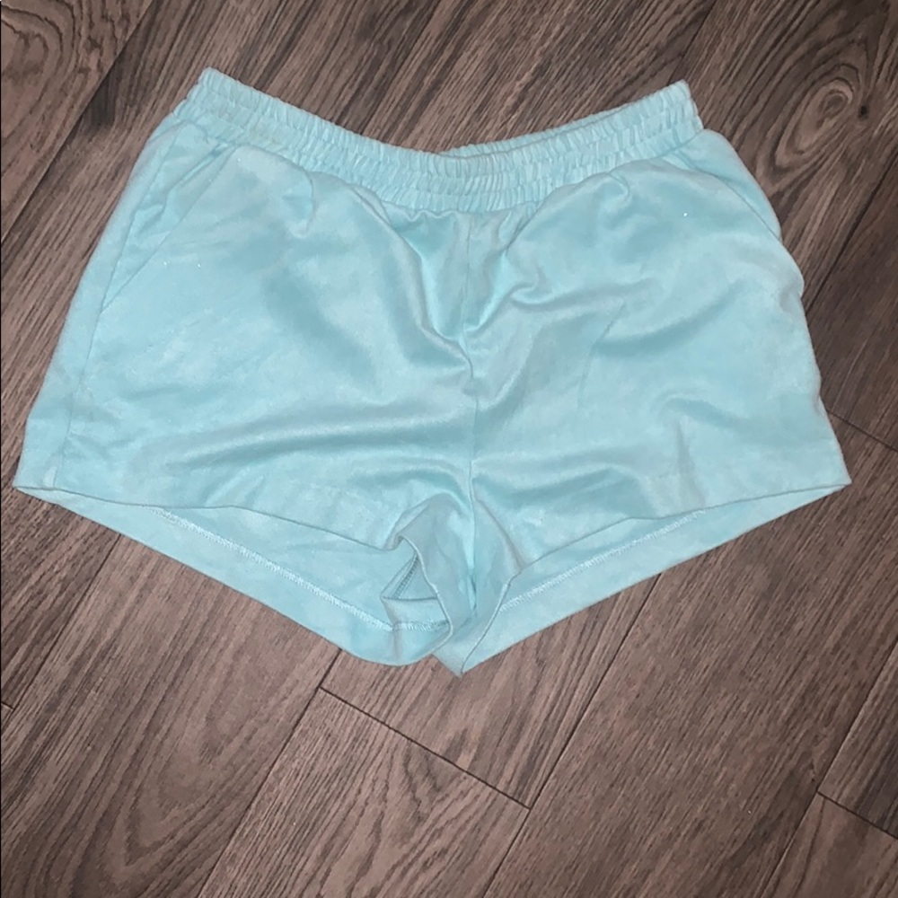 Suede shorts